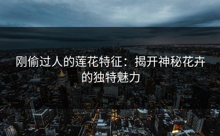 刚偷过人的莲花特征：揭开神秘花卉的独特魅力
